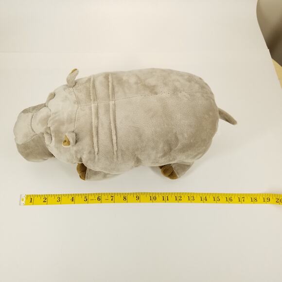 Disney Parks Conservation Hippopotamus Hippo Grey Plush Stuffed Animal Realistic - Picture 8 of 8